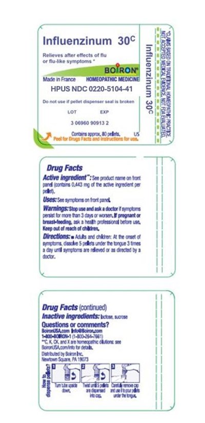 Label (Influenzinum 30c 0220 5104 41)